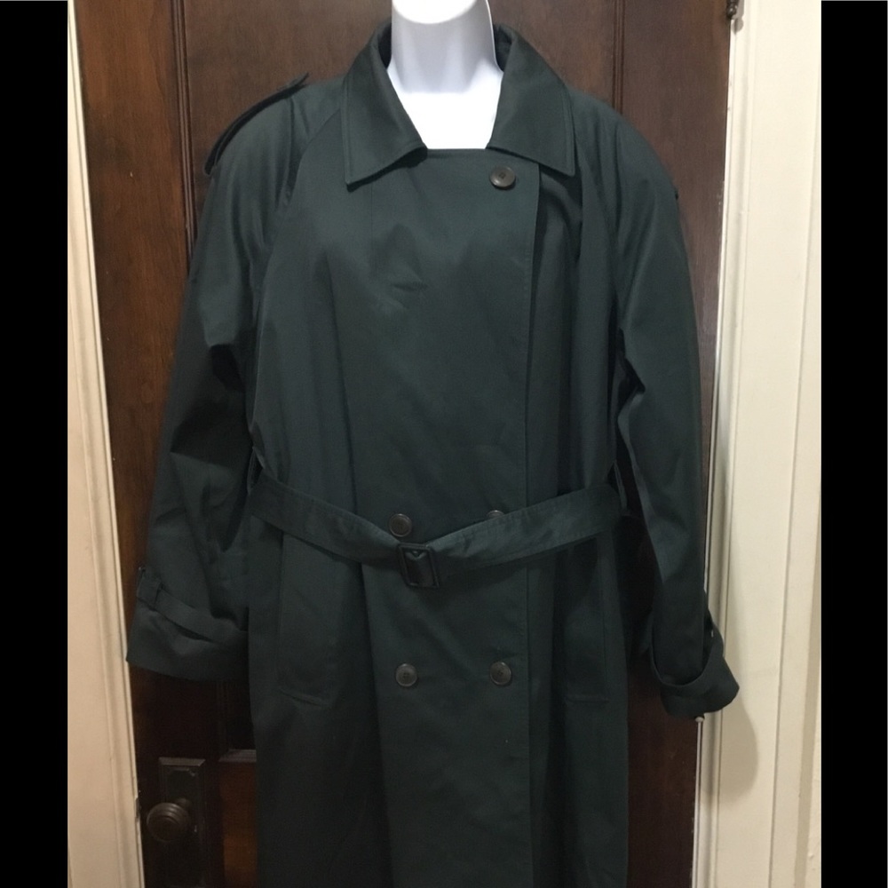 Worthington Women Sz 14 Green All Weather Coat